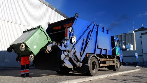 Company logo over a commercial bin in Surbiton