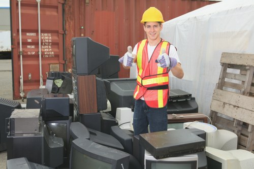 Professional team conducting office clearance in Surbiton