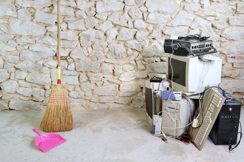 Variety of business waste types including organic and inorganic materials